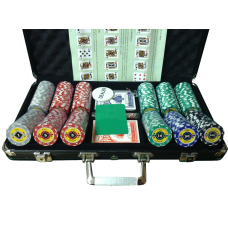 Набор для покера 300 фишек The Crown (В черном кейсе)