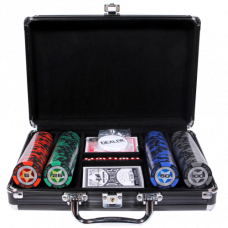 Набор для Покера 200 фишек в черном кейсе в ассортименте