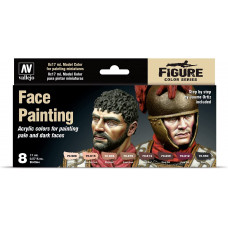 Model Color Set Faces Painting Set (8)