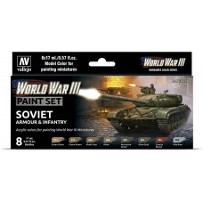 Model Color Set WWIII Soviet Armour & Infantry (8)